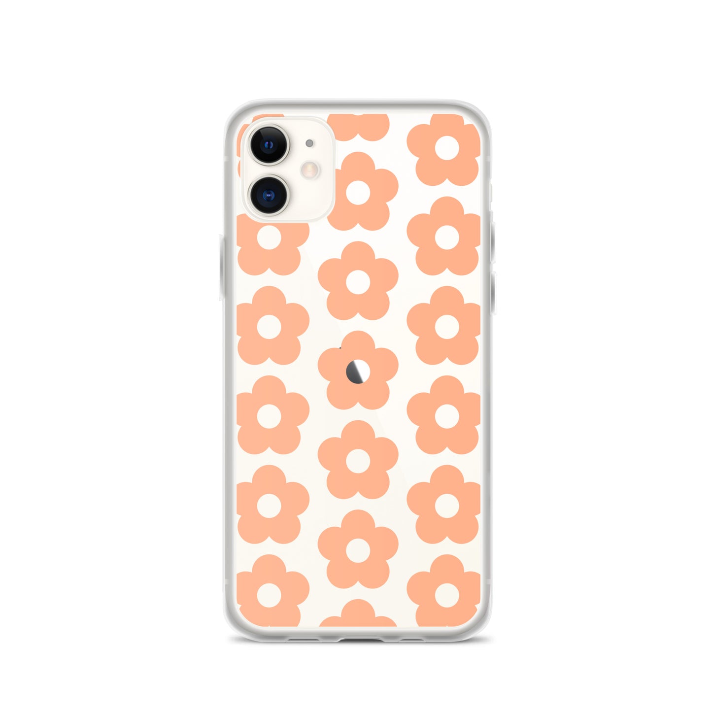 Flower in Peach Clear Case for iPhone®