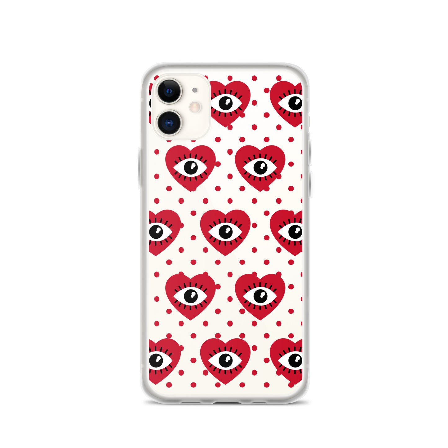 Hearty Red Eyes Clear Case for iPhone®