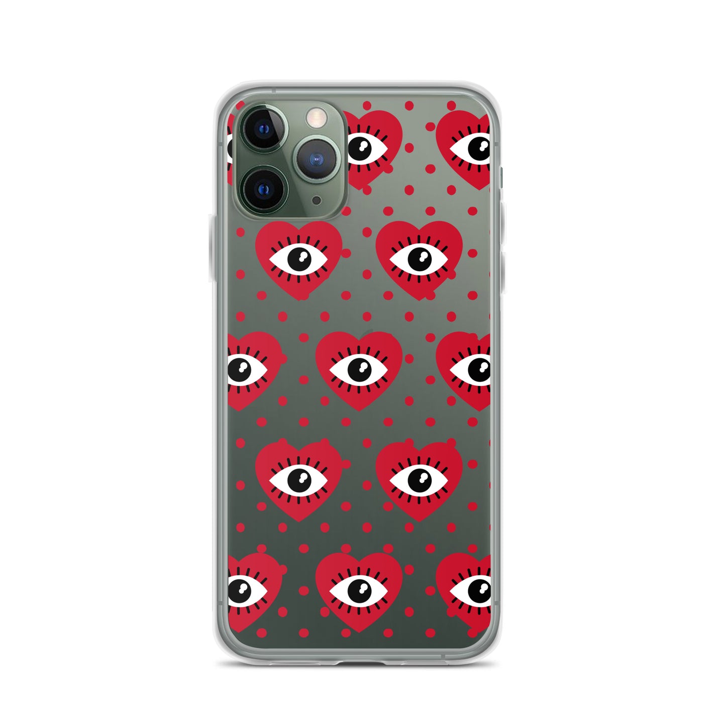 Hearty Red Eyes Clear Case for iPhone®