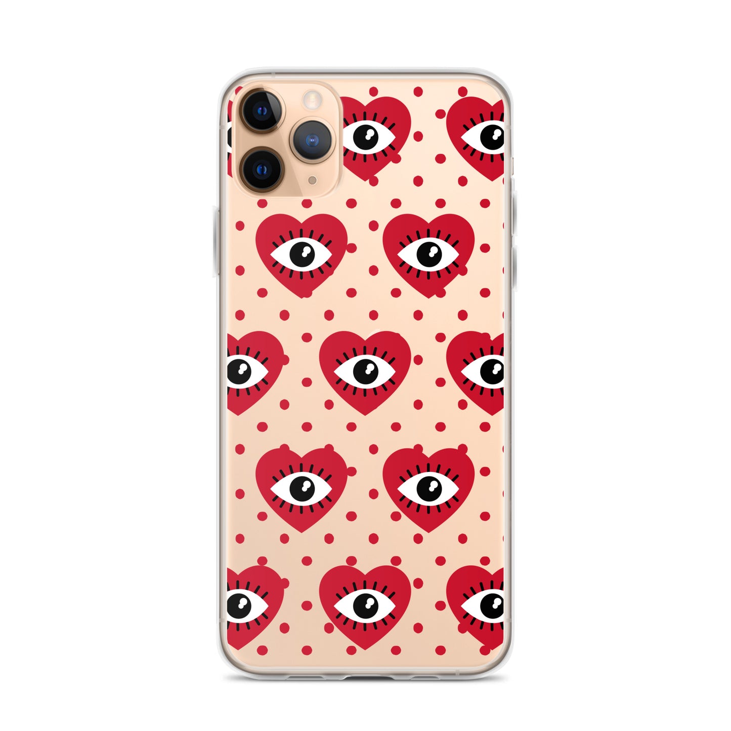 Hearty Red Eyes Clear Case for iPhone®