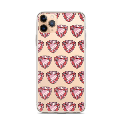 Garnet Gem Clear Case for iPhone®