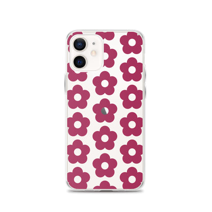 Flower In Purple Clear Case for iPhone®