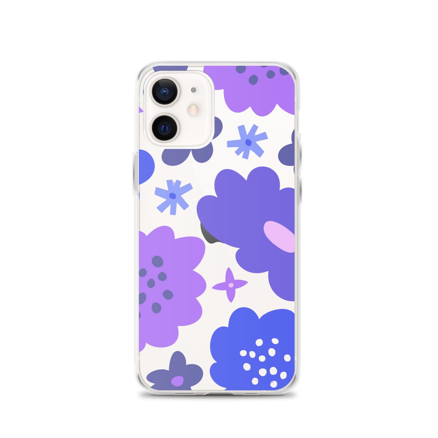 Purple Flowers Clear Case for iPhone®