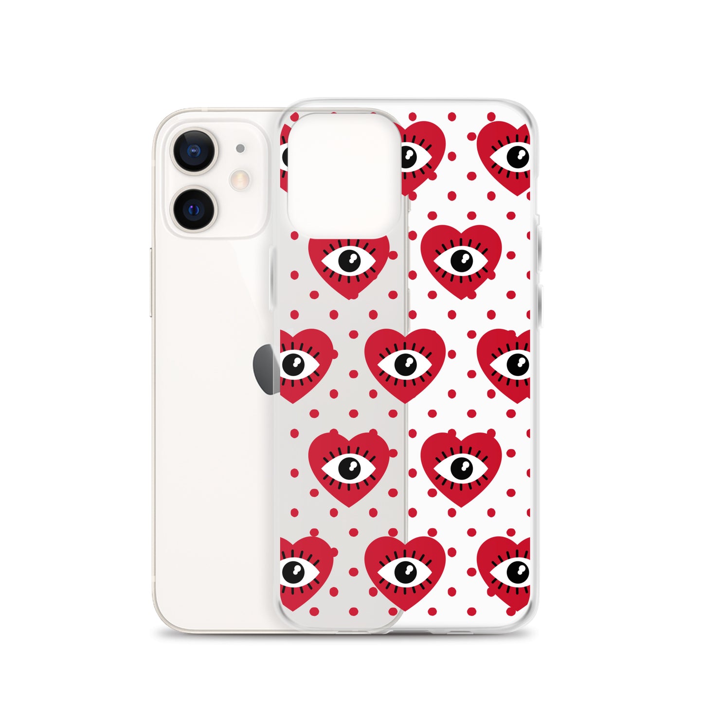 Hearty Red Eyes Clear Case for iPhone®