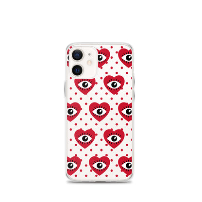 Hearty Red Eyes Clear Case for iPhone®