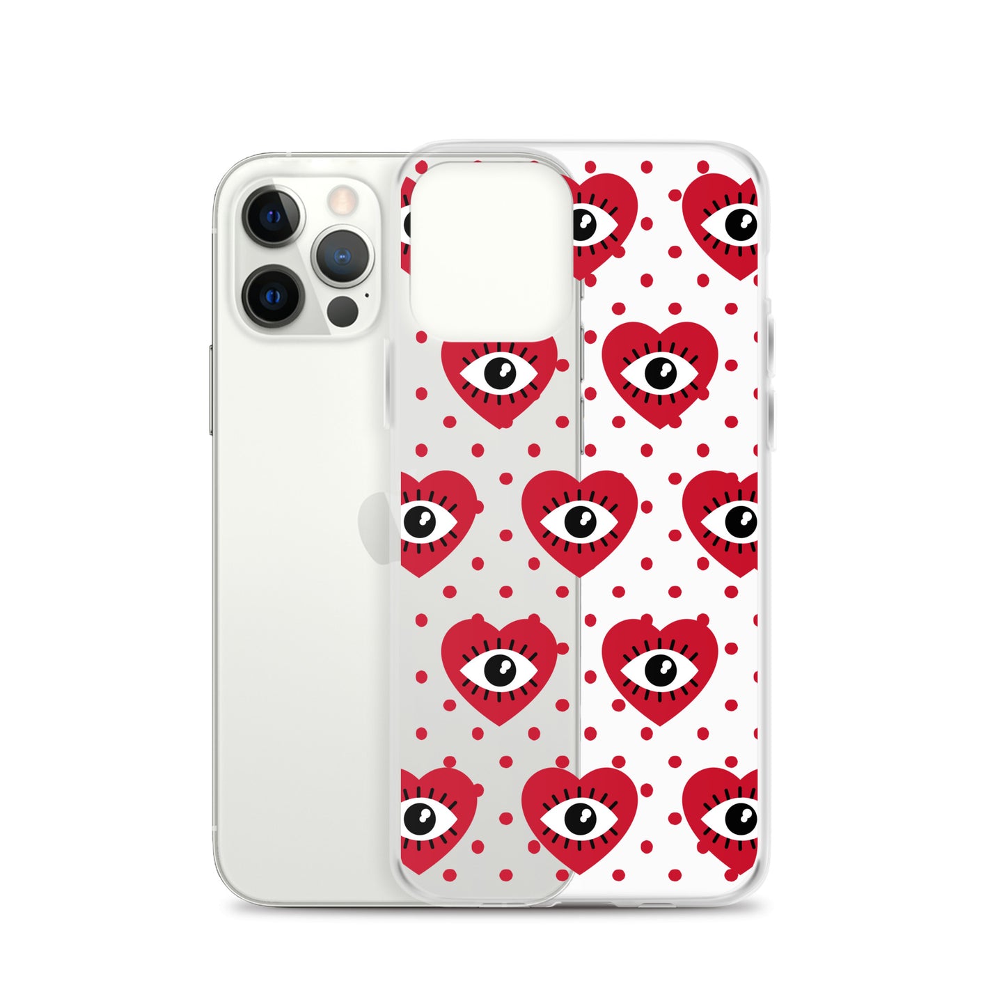 Hearty Red Eyes Clear Case for iPhone®