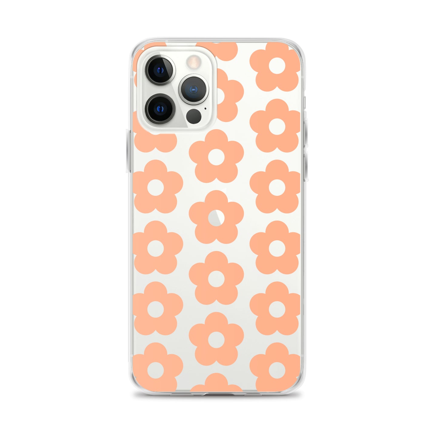 Flower in Peach Clear Case for iPhone®