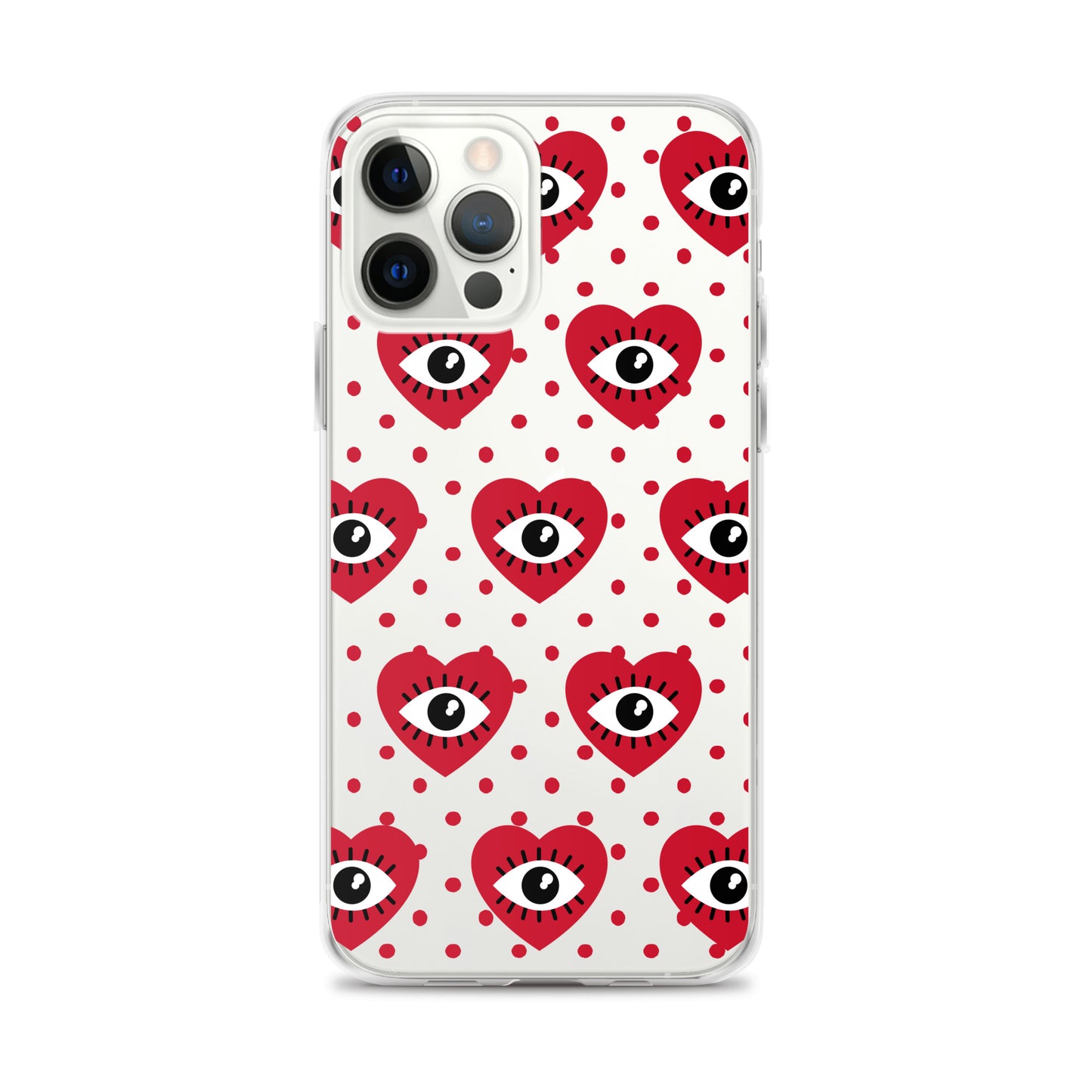 Hearty Red Eyes Clear Case for iPhone®