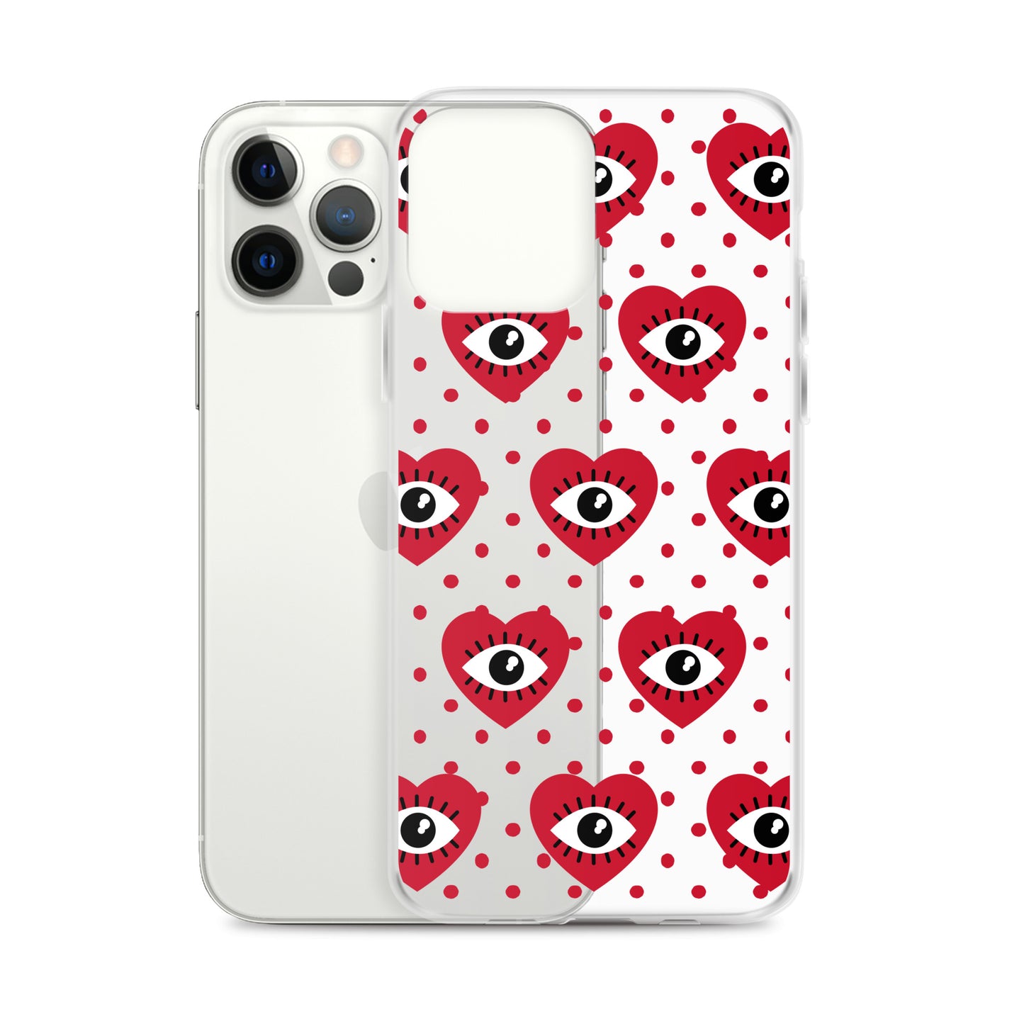 Hearty Red Eyes Clear Case for iPhone®