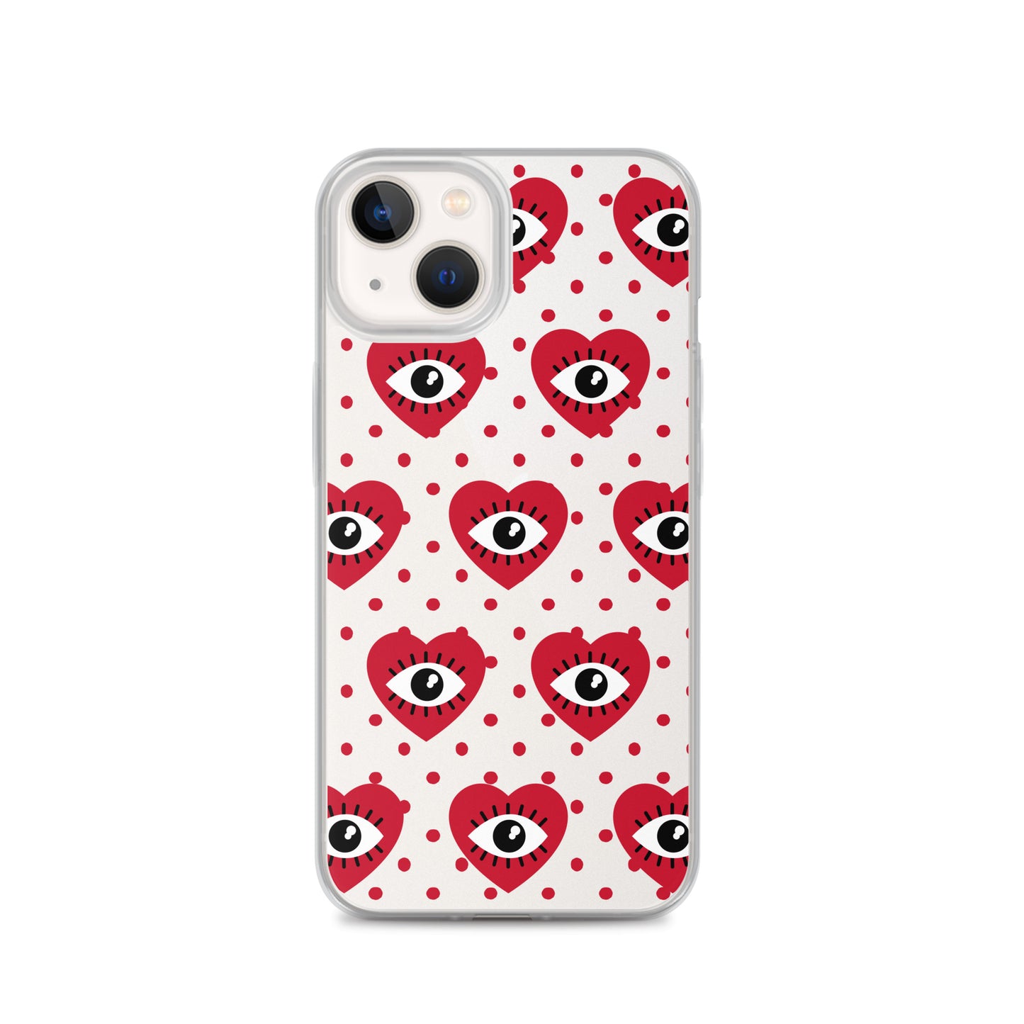 Hearty Red Eyes Clear Case for iPhone®