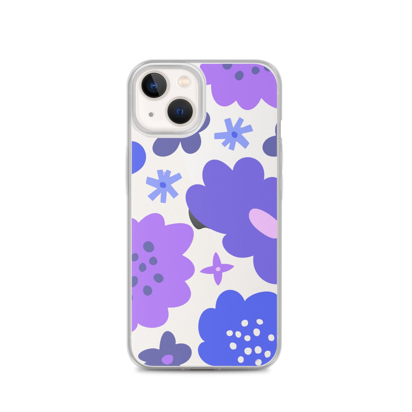 Purple Flowers Clear Case for iPhone®