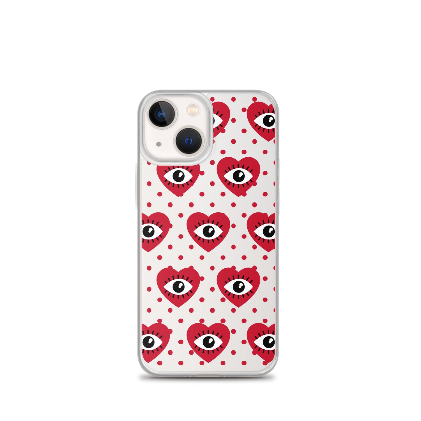 Hearty Red Eyes Clear Case for iPhone®