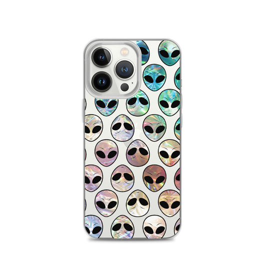 Holographic Alien Clear Case for iPhone®