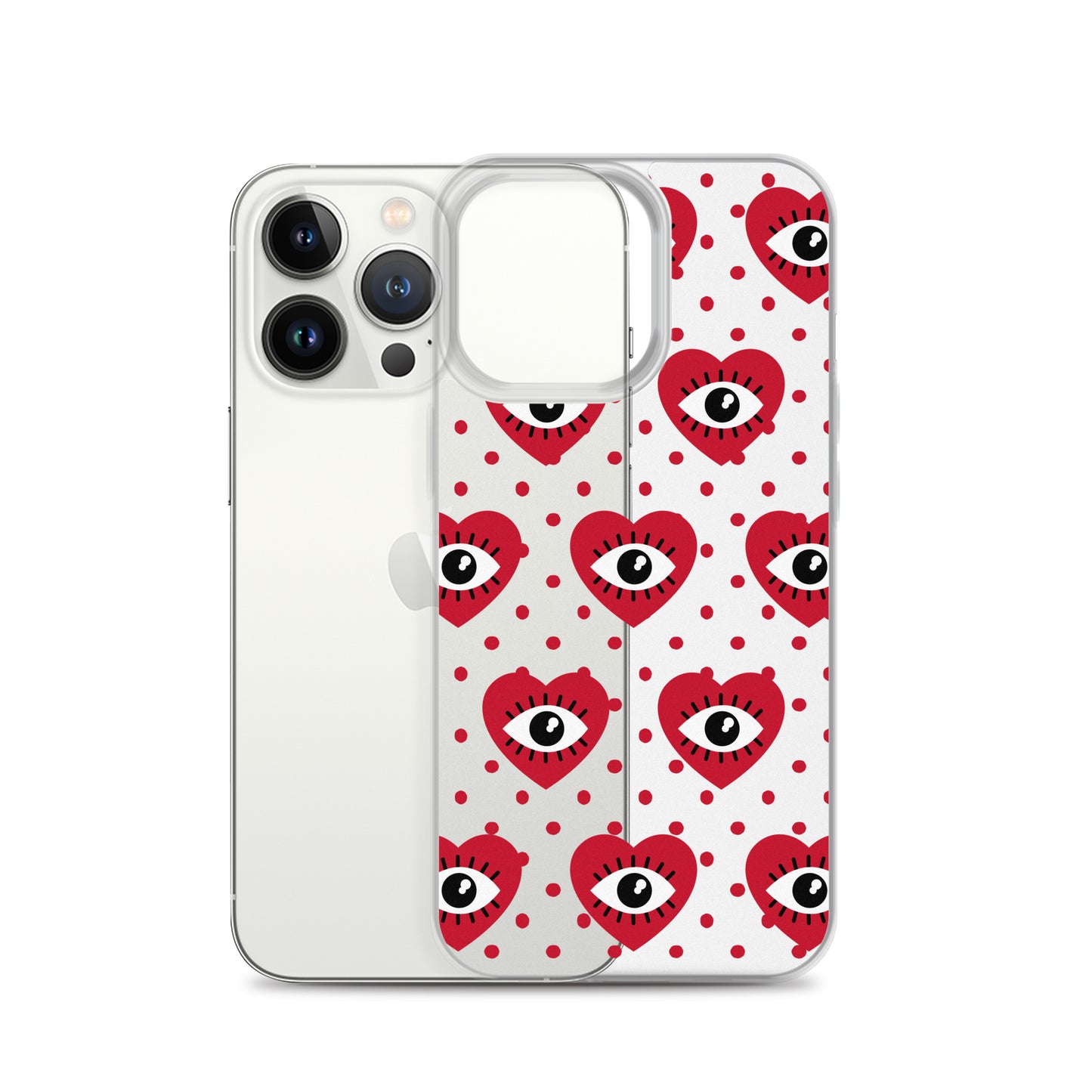 Hearty Red Eyes Clear Case for iPhone®