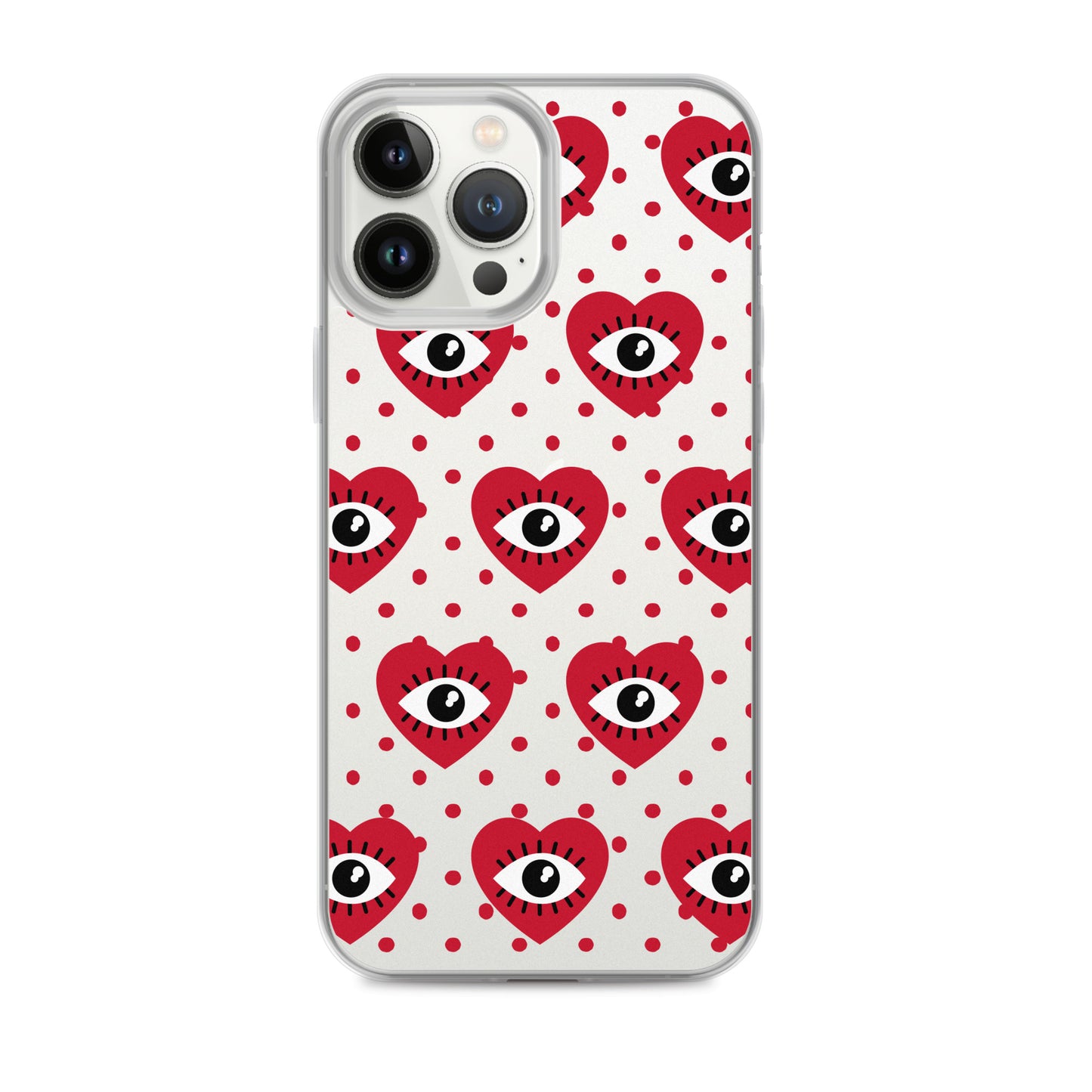 Hearty Red Eyes Clear Case for iPhone®