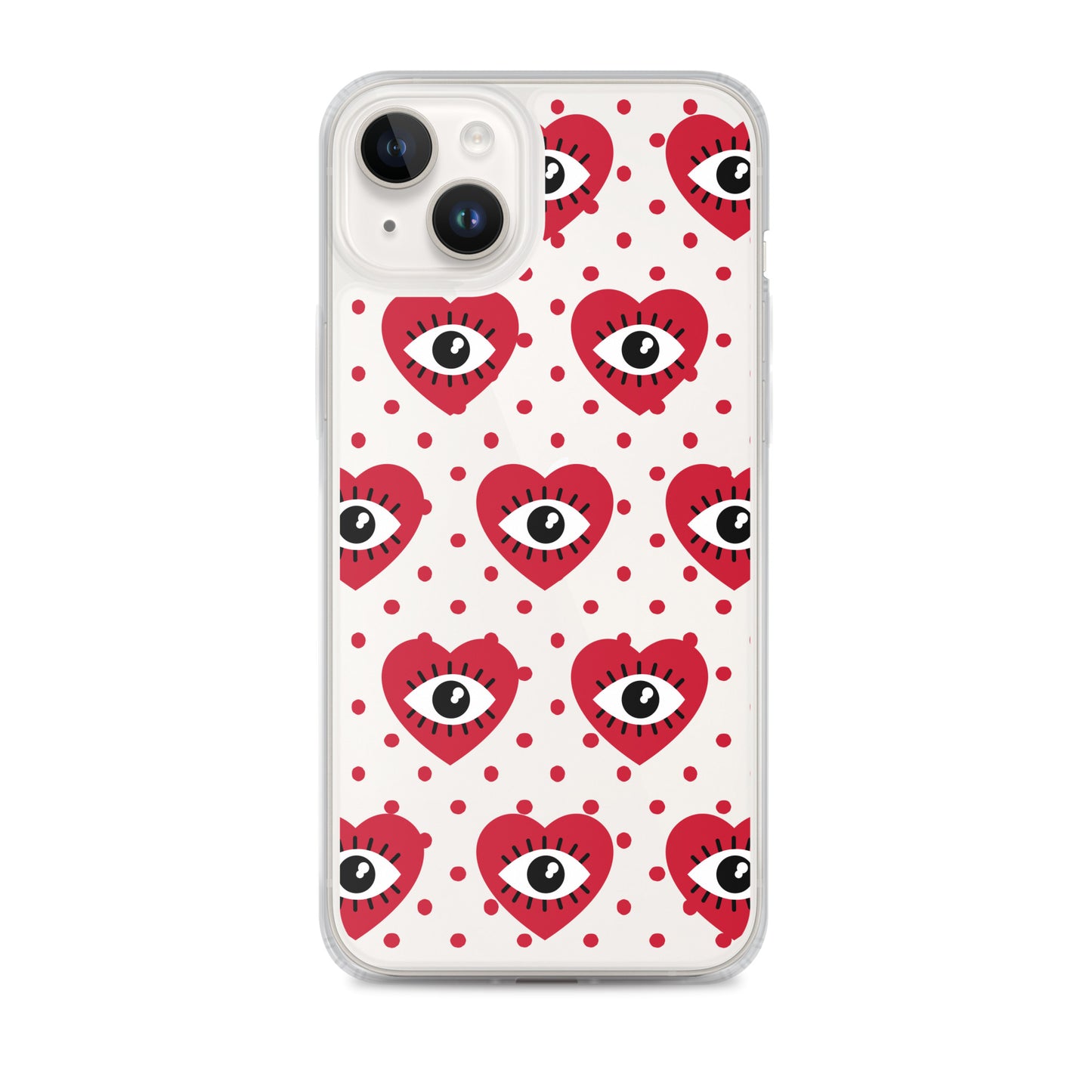 Hearty Red Eyes Clear Case for iPhone®