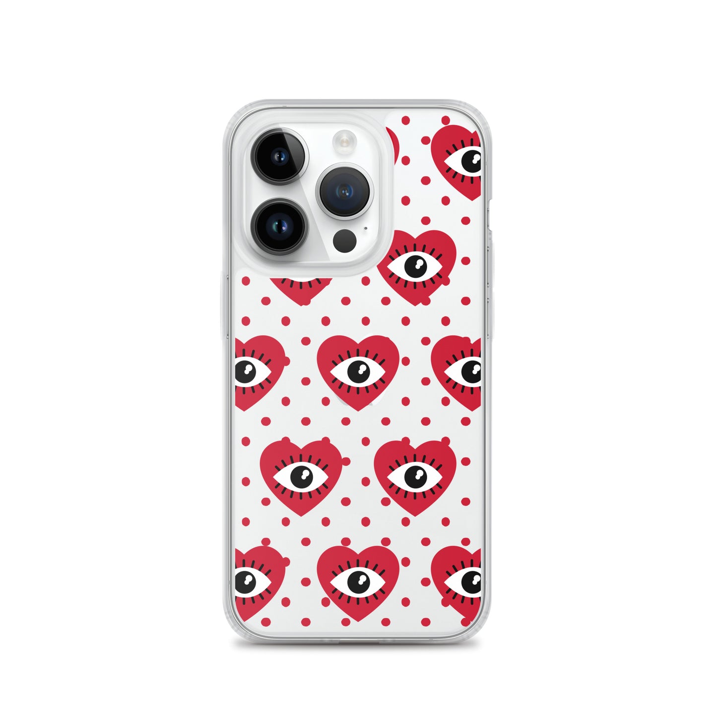 Hearty Red Eyes Clear Case for iPhone®