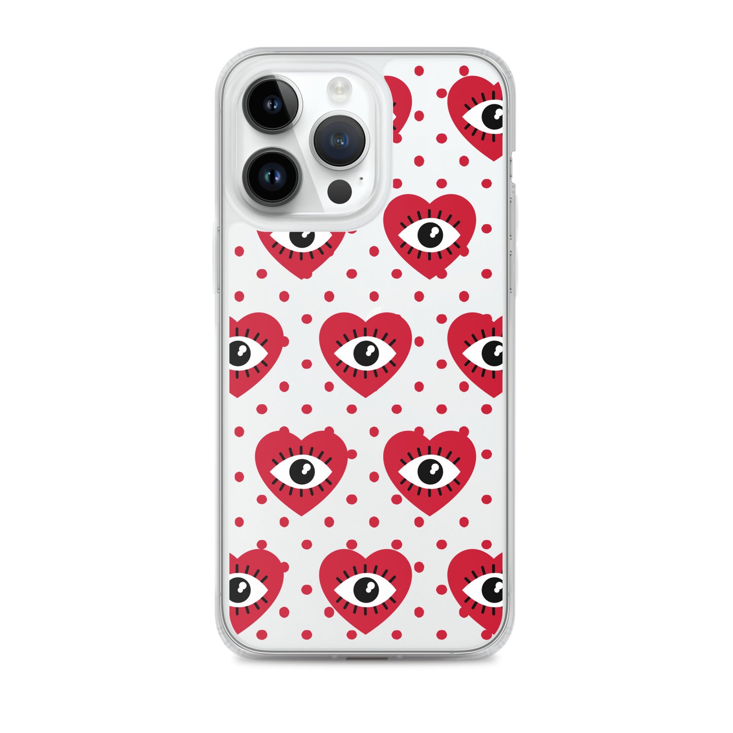 Hearty Red Eyes Clear Case for iPhone®