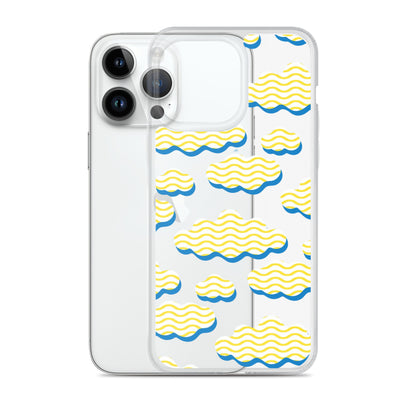 Cloud In Stripes Clear Case for iPhone®