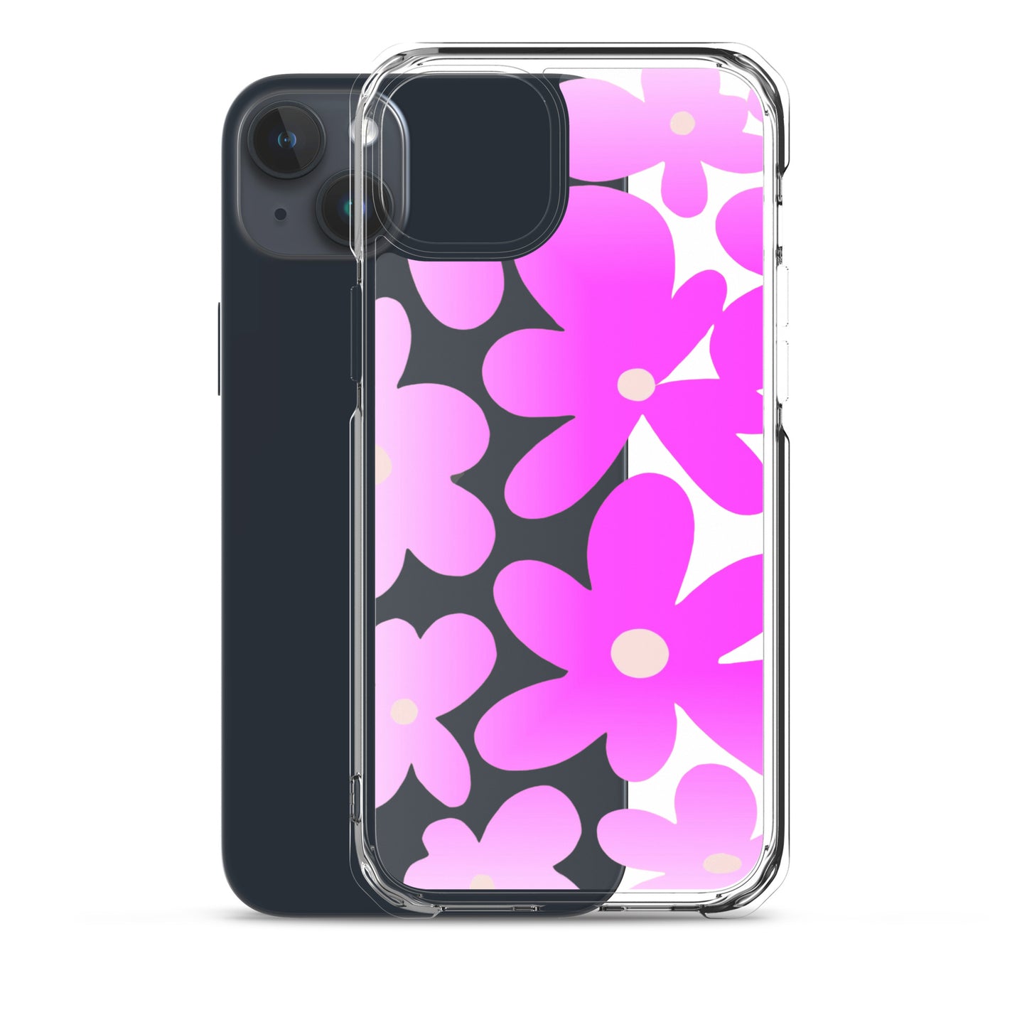 Gradient Floral Clear Case for iPhone®
