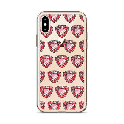 Garnet Gem Clear Case for iPhone®