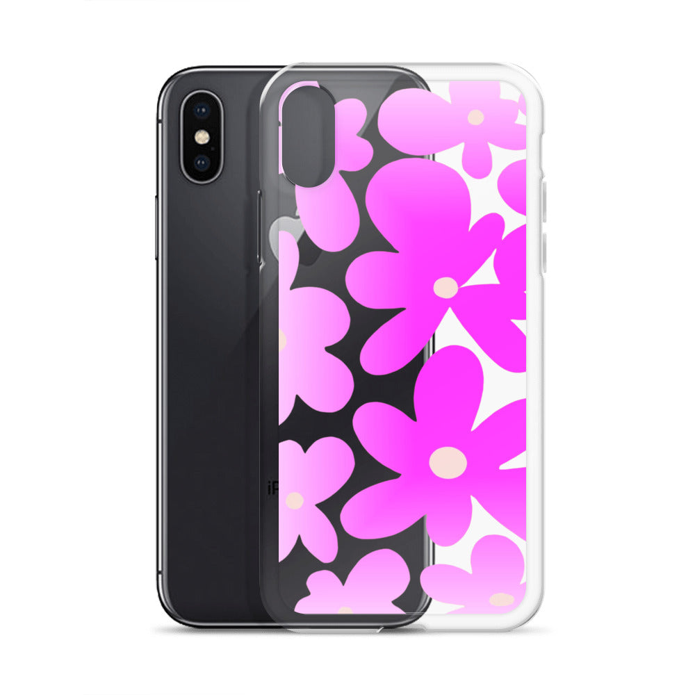 Gradient Floral Clear Case for iPhone®
