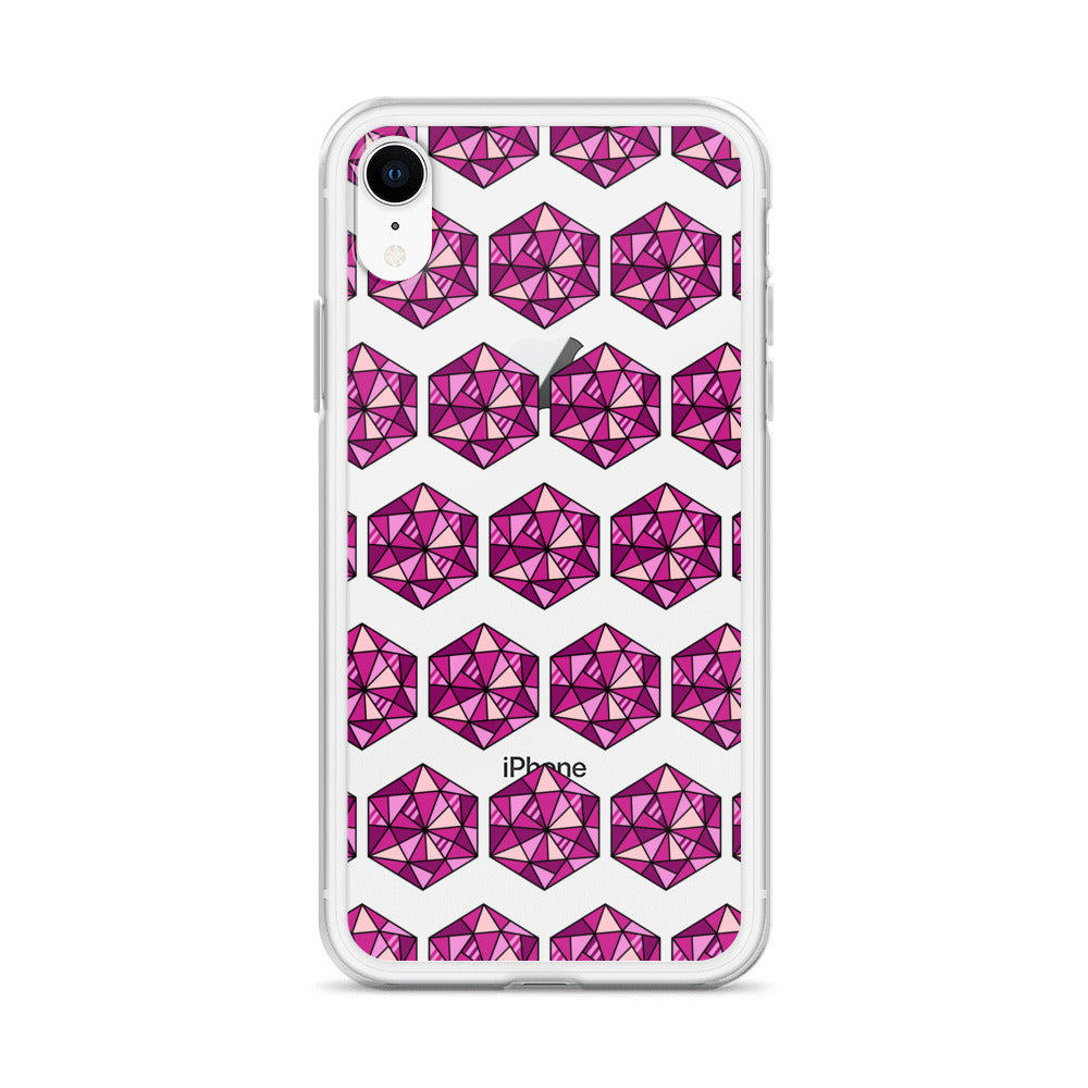 Amethyst Gem Clear Case for iPhone®