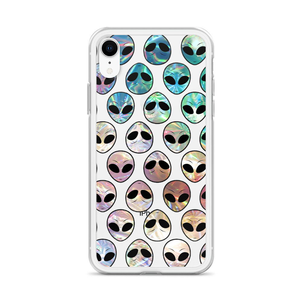 Holographic Alien Clear Case for iPhone®