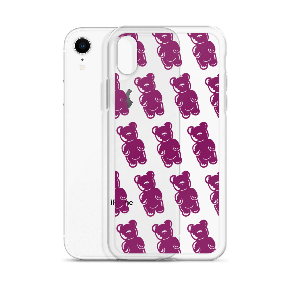 Eggplant Gummy Bears 🐻 Clear Case for iPhone®