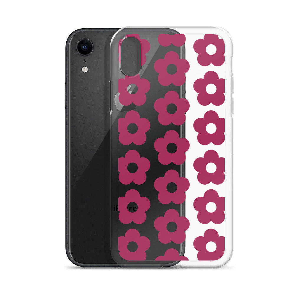 Flower In Purple Clear Case for iPhone®