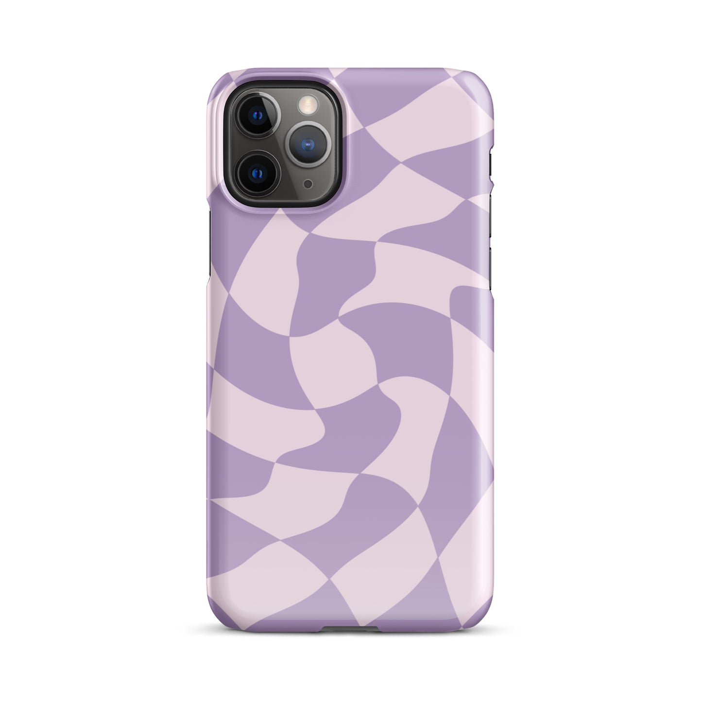 Twisted Purple Check Snap case for iPhone®