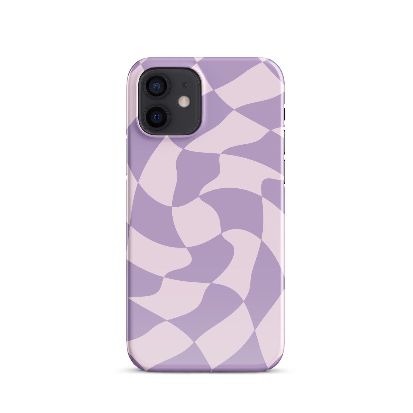 Twisted Purple Check Snap case for iPhone®