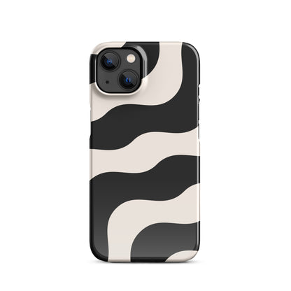 Black & White Print Snap case for iPhone®