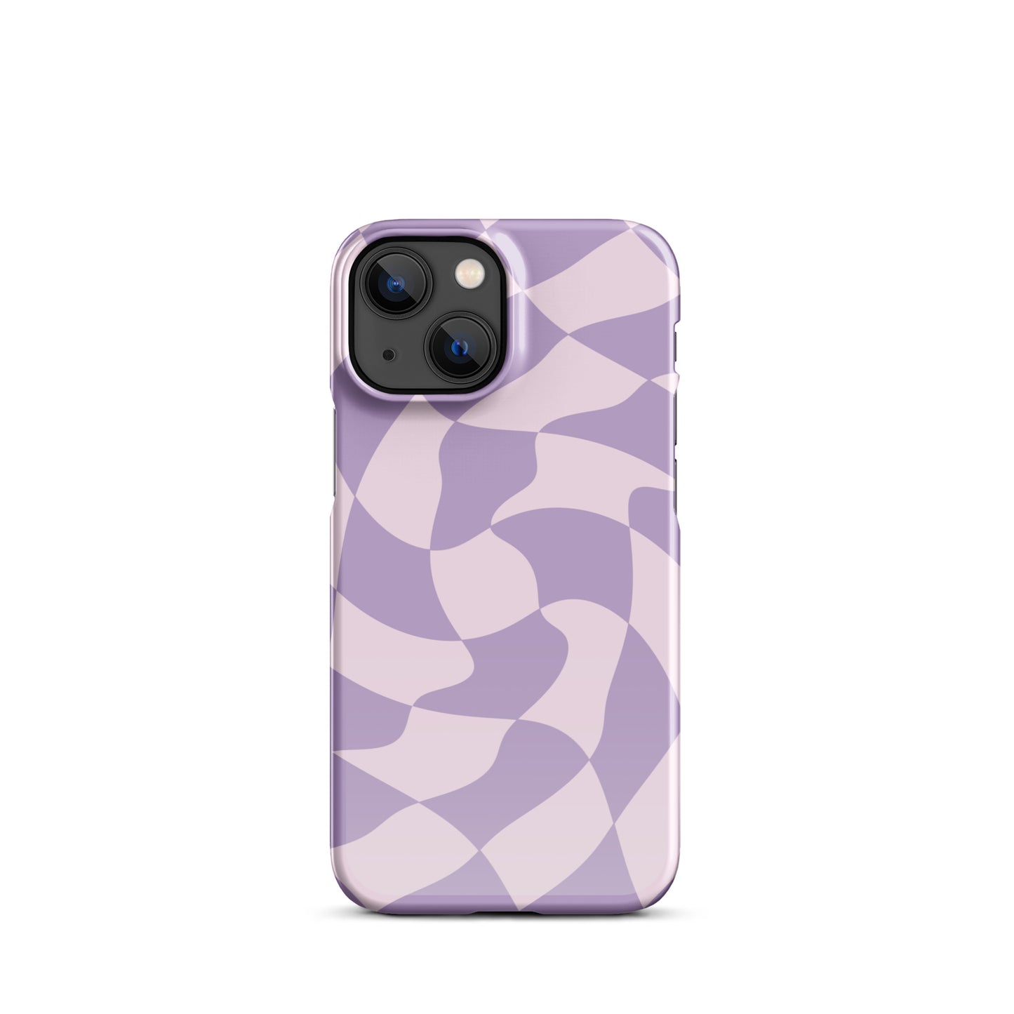 Twisted Purple Check Snap case for iPhone®