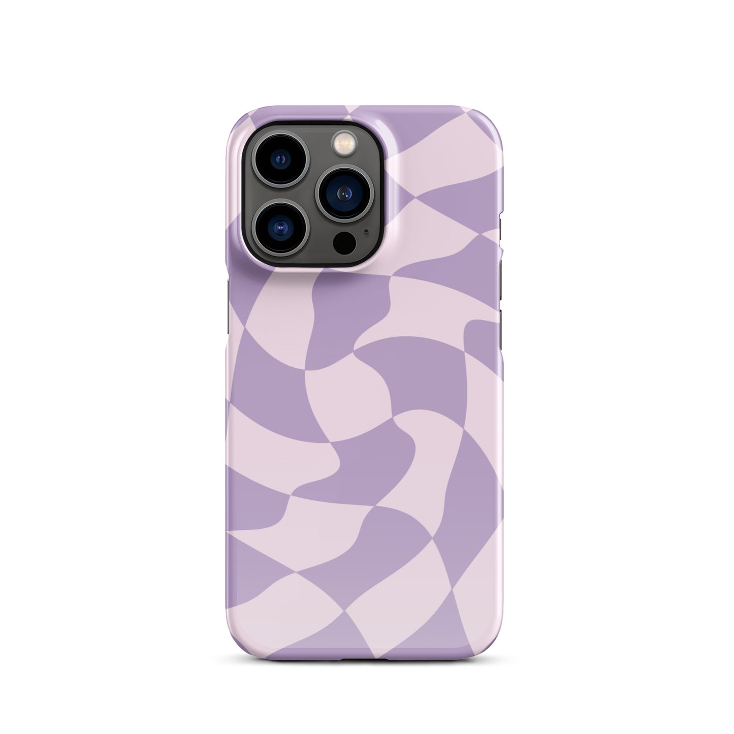 Twisted Purple Check Snap case for iPhone®