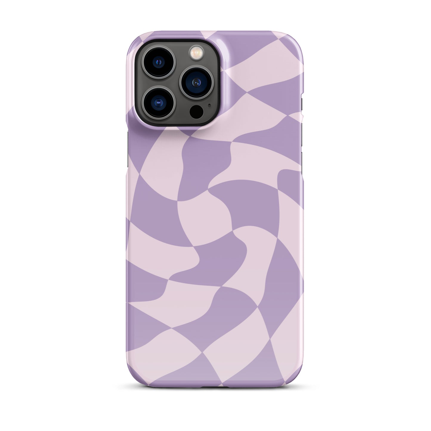 Twisted Purple Check Snap case for iPhone®