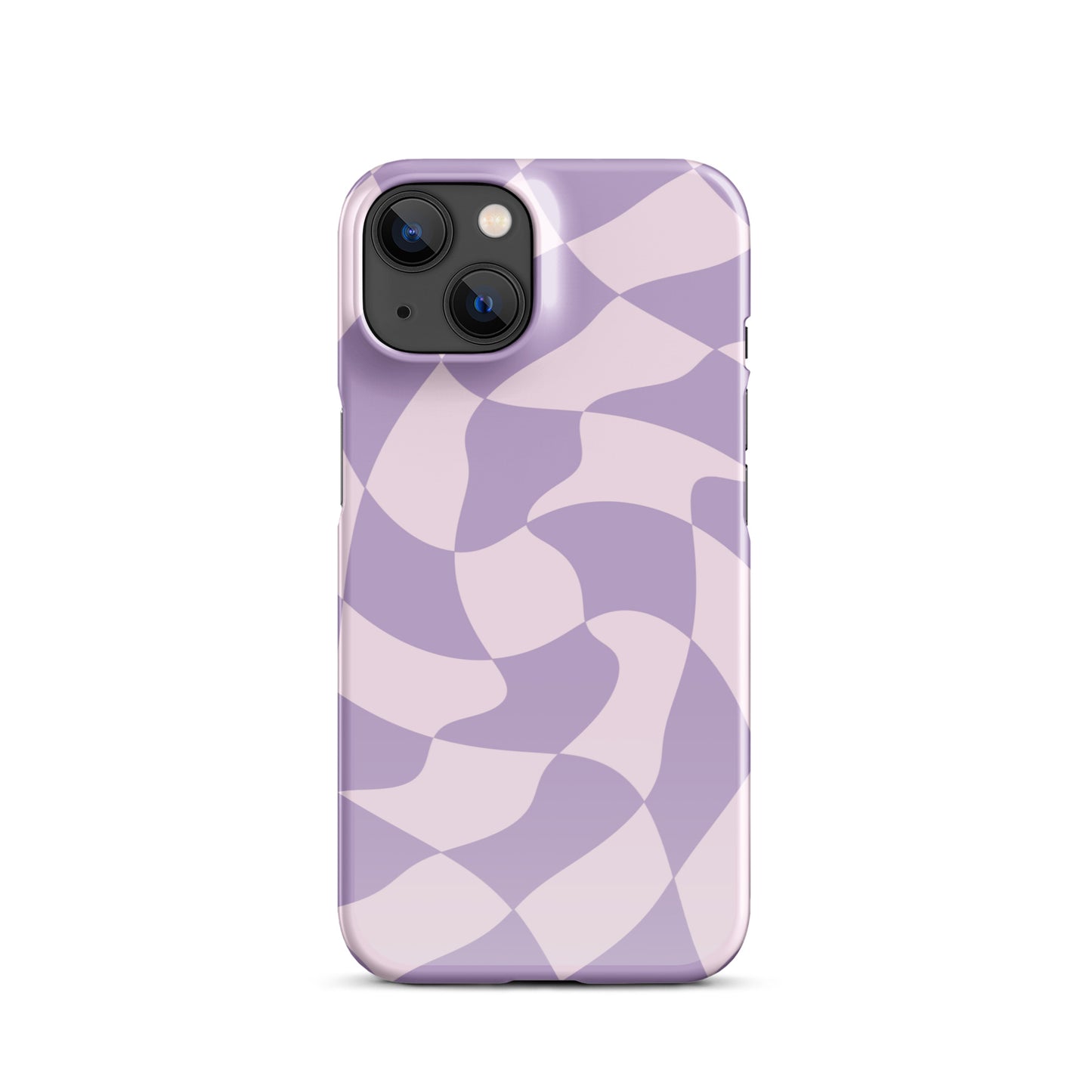 Twisted Purple Check Snap case for iPhone®