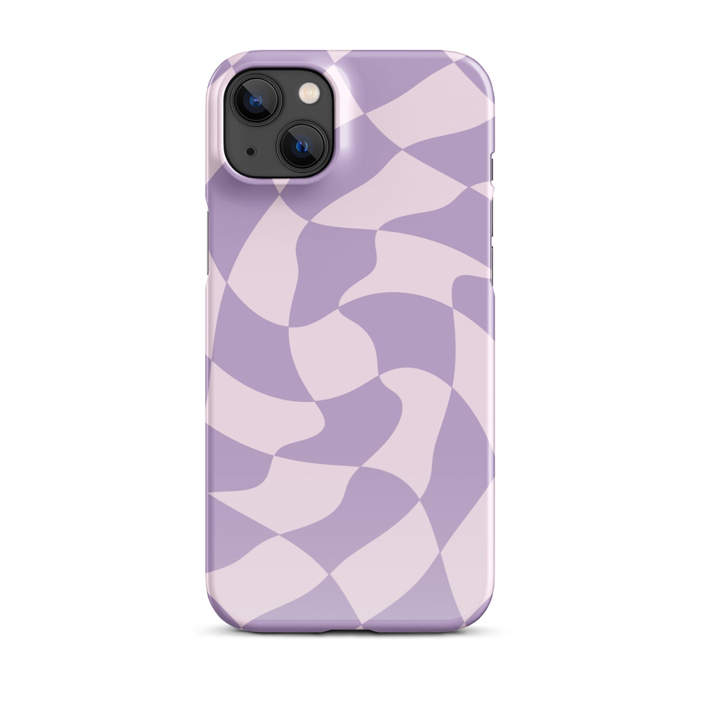 Twisted Purple Check Snap case for iPhone®