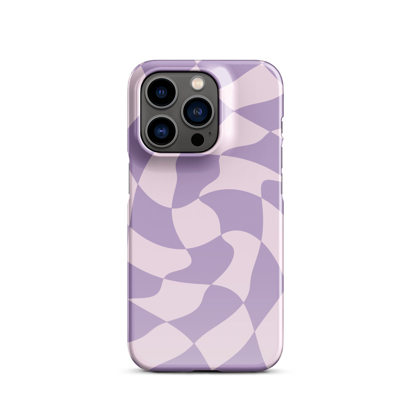 Twisted Purple Check Snap case for iPhone®