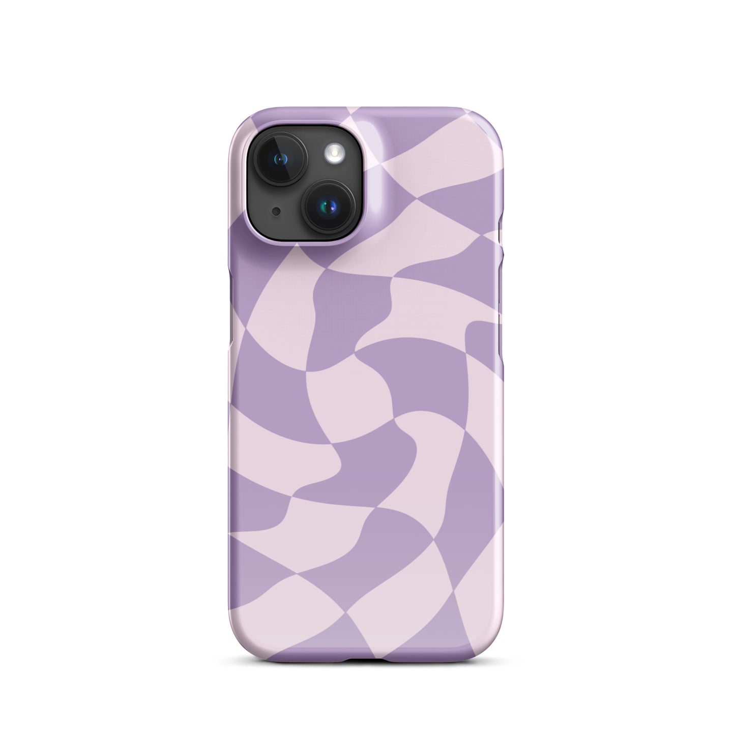 Twisted Purple Check Snap case for iPhone®