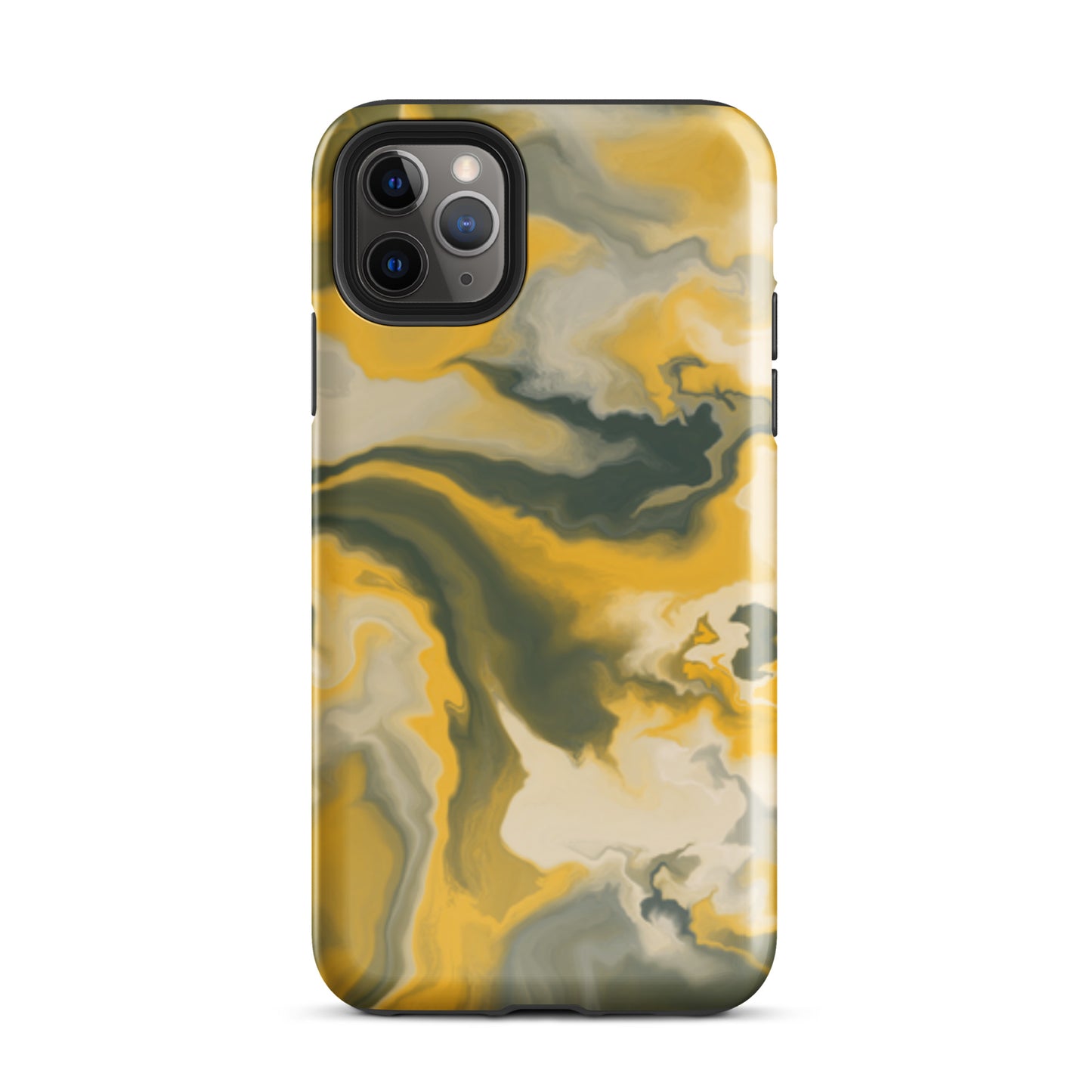 Mustard Yellow Marble Tough Case for iPhone®