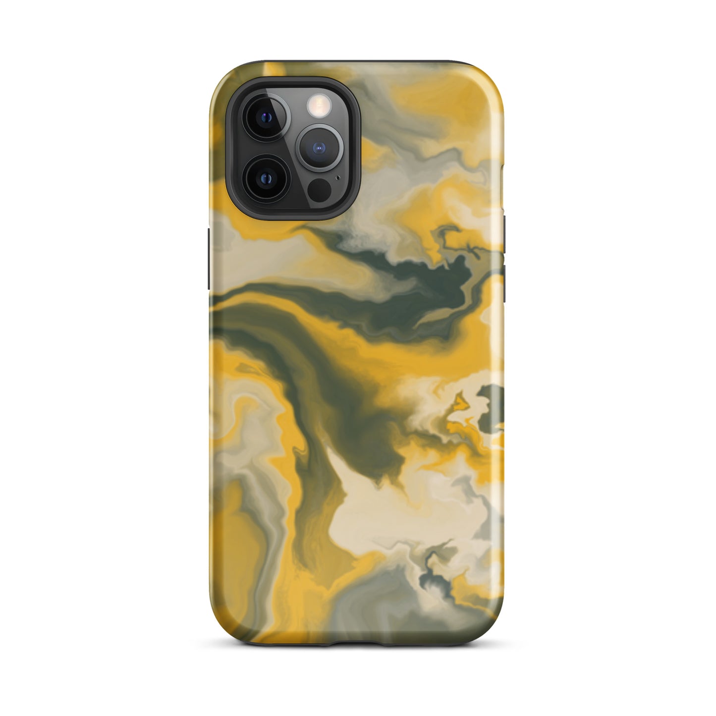 Mustard Yellow Marble Tough Case for iPhone®