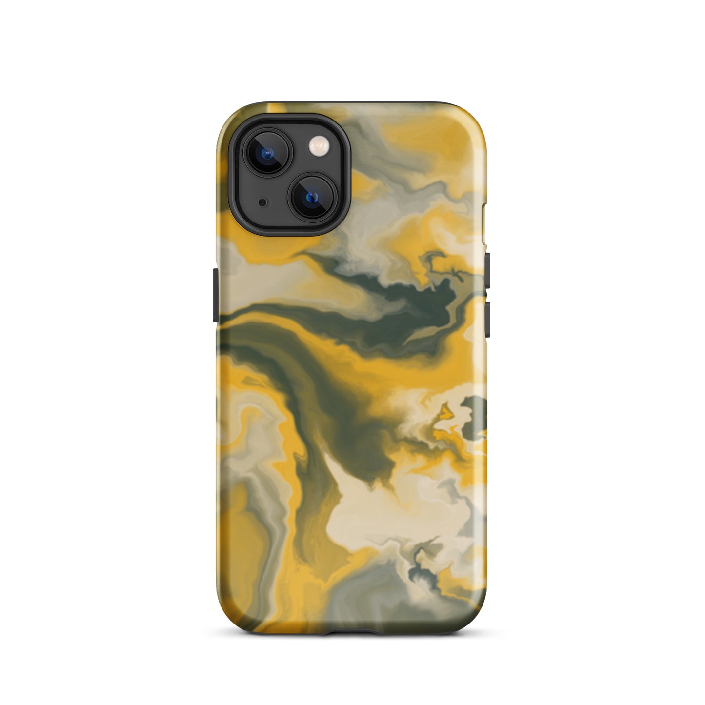 Mustard Yellow Marble Tough Case for iPhone®