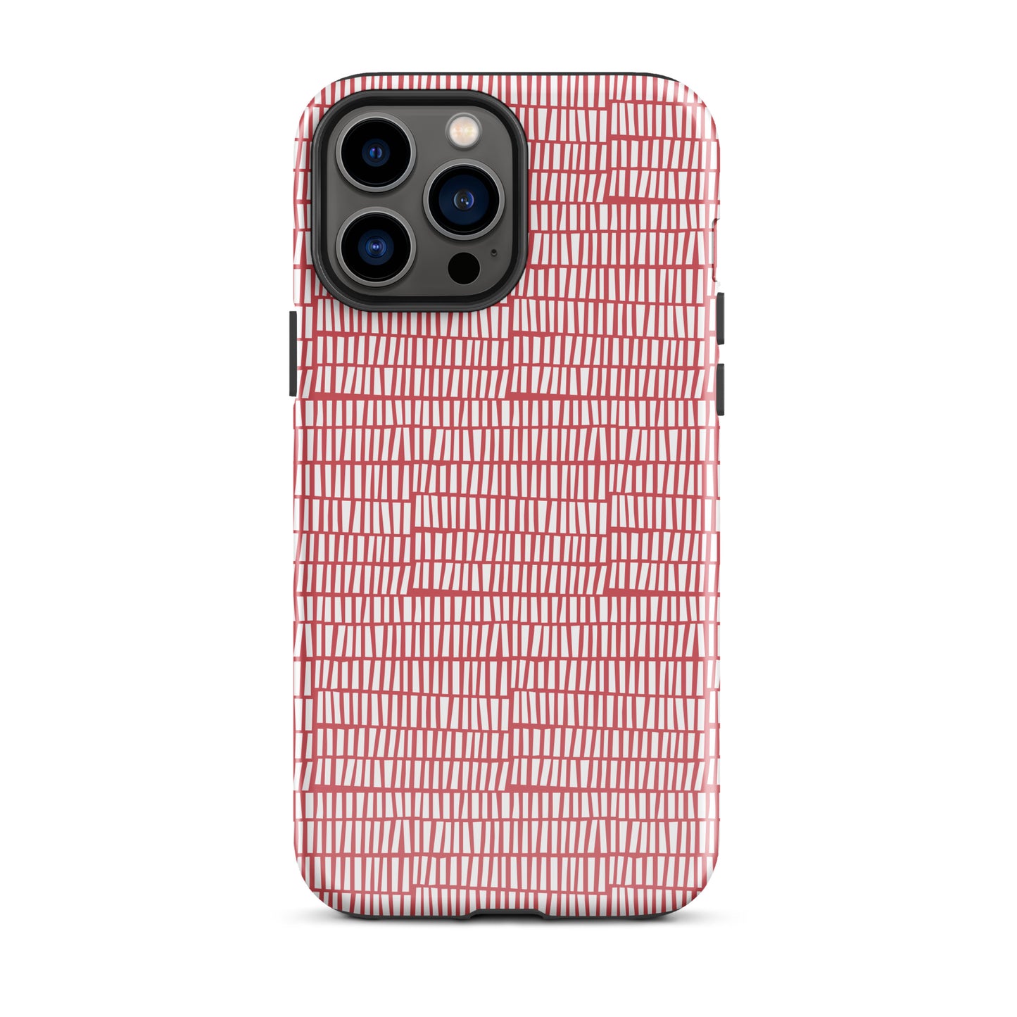 Red Patterns Tough Case for iPhone®