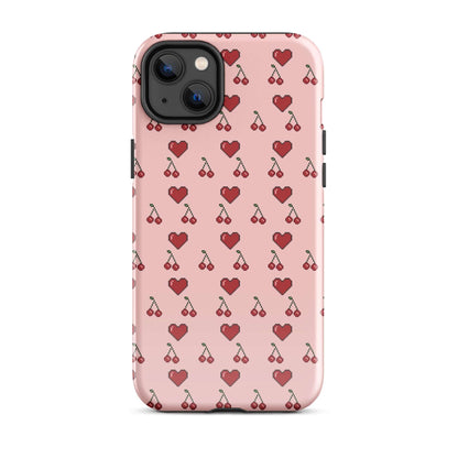 Cherry & Heart ❤️ Tough Case for iPhone®