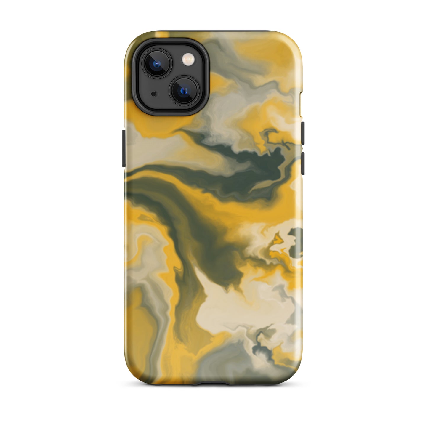 Mustard Yellow Marble Tough Case for iPhone®