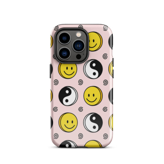 Smiley, Yin & Yang Tough Case for iPhone®