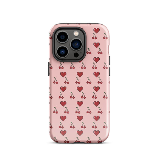 Cherry & Heart ❤️ Tough Case for iPhone®
