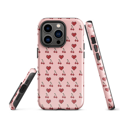 Cherry & Heart ❤️ Tough Case for iPhone®