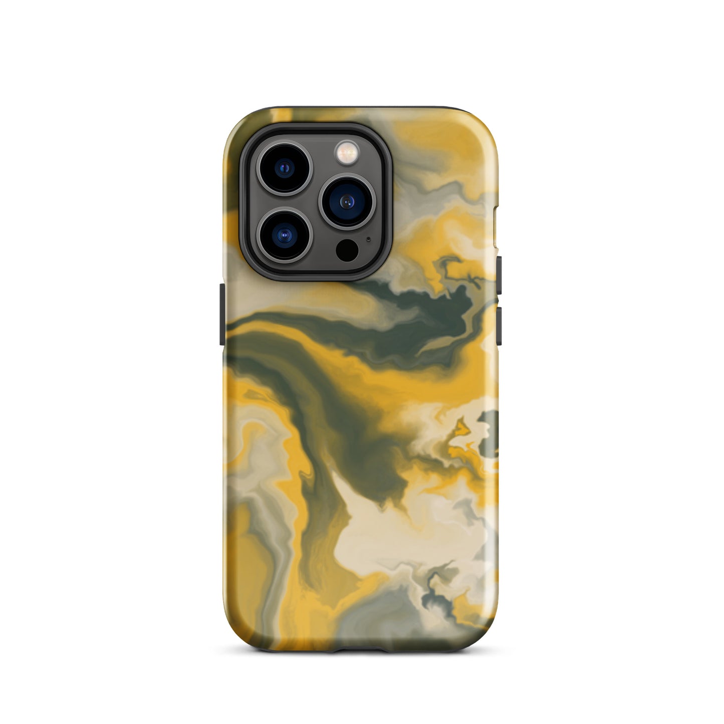 Mustard Yellow Marble Tough Case for iPhone®